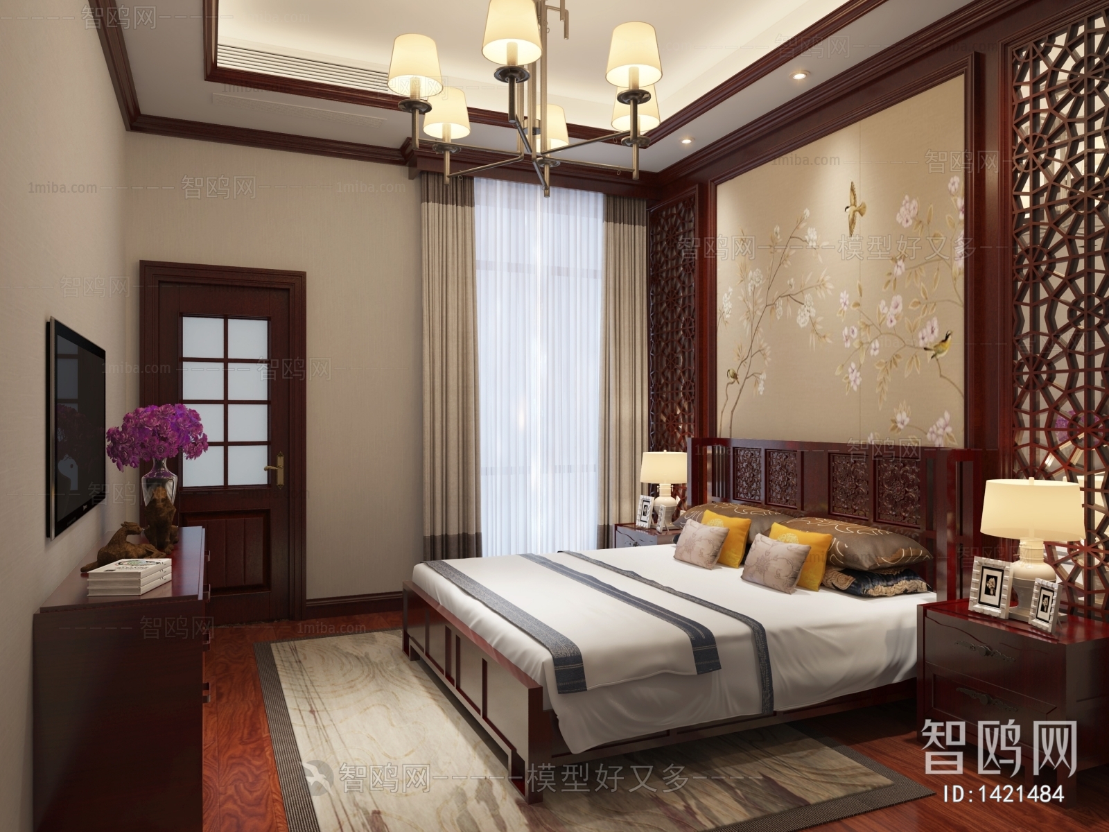 New Chinese Style Bedroom