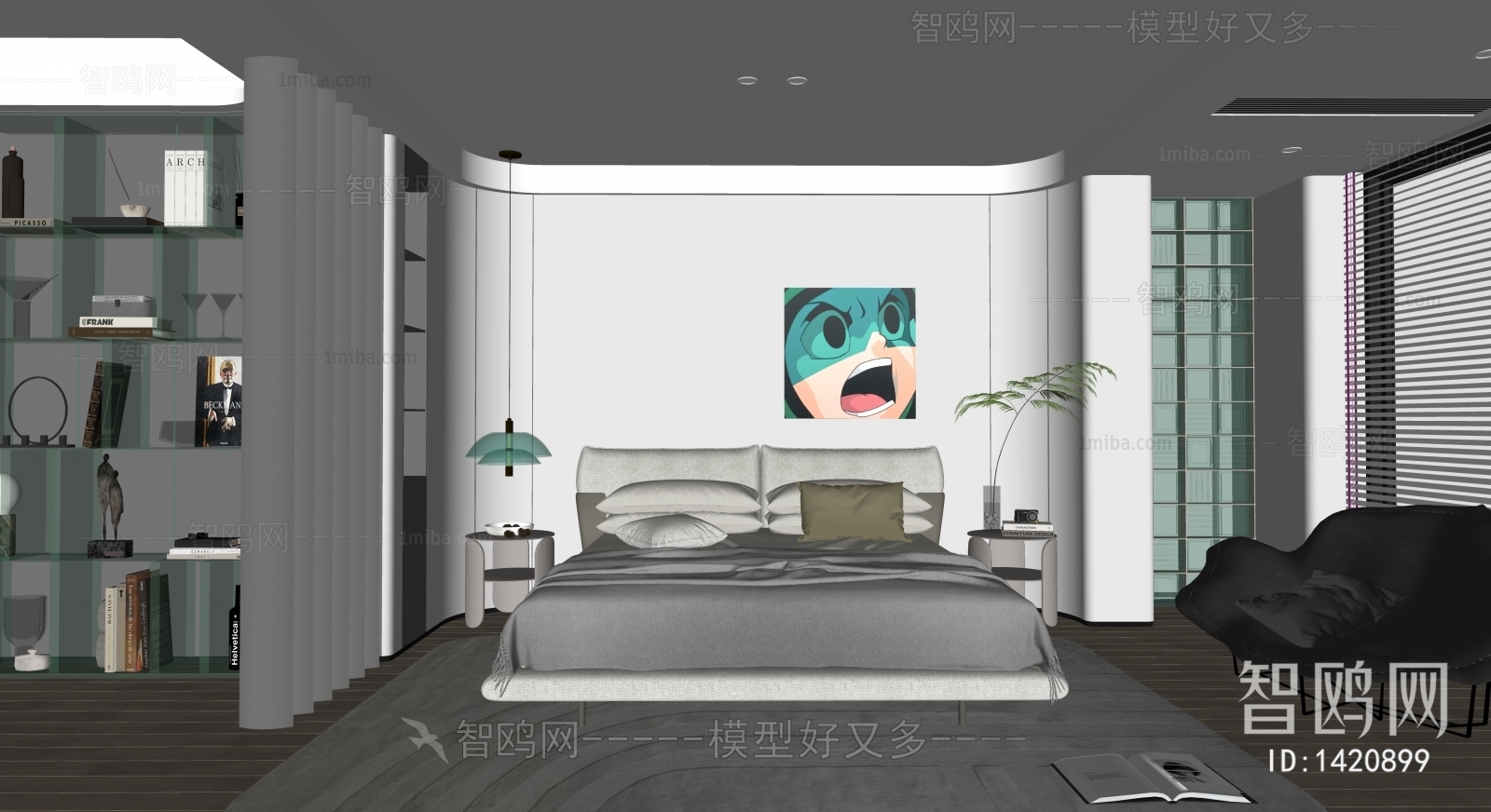 Modern Wabi-sabi Style Bedroom