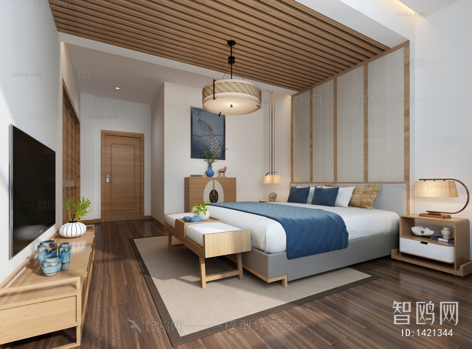 New Chinese Style Bedroom