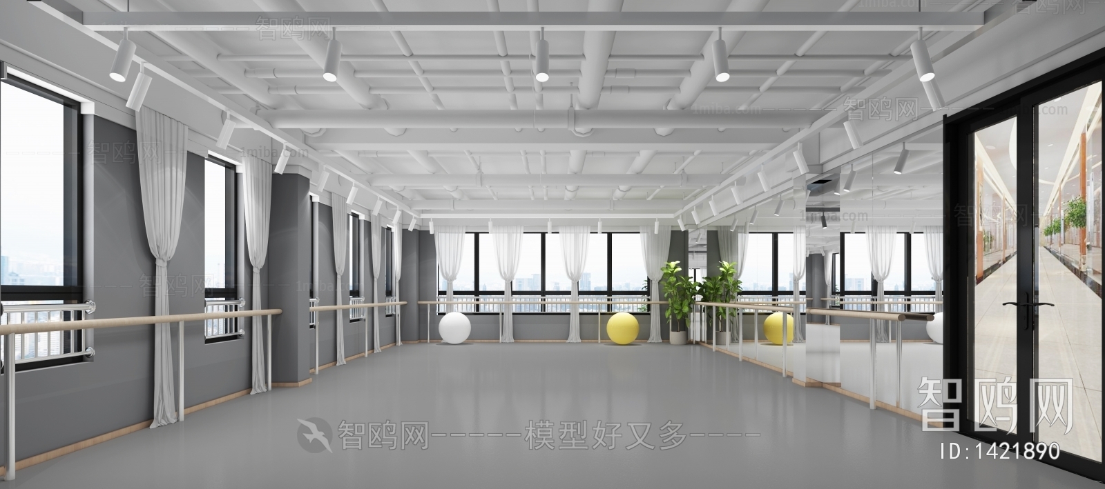 Modern Yoga Room