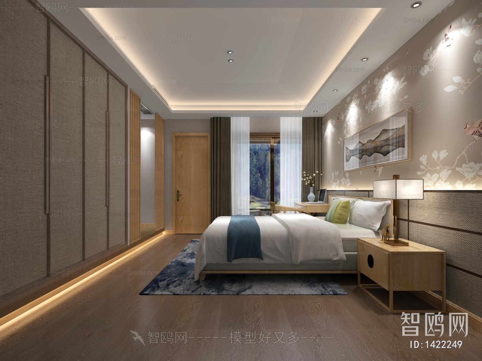 New Chinese Style Bedroom