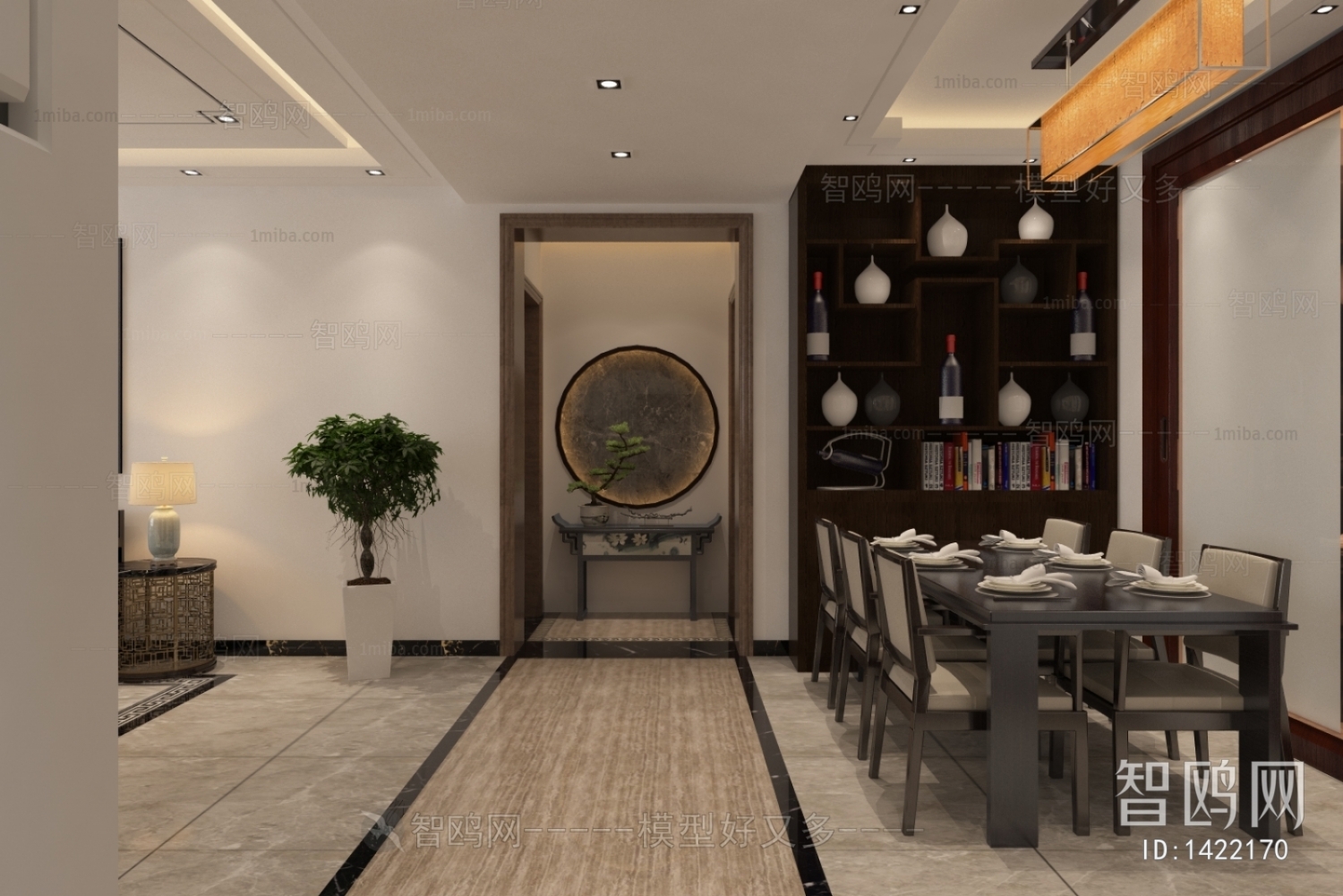 New Chinese Style Bedroom