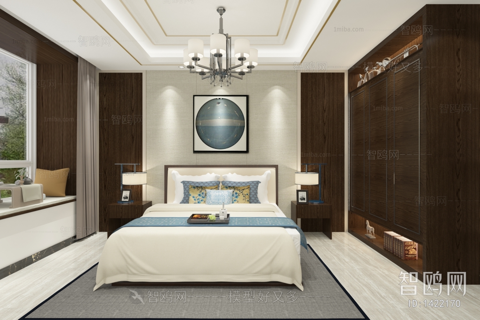 New Chinese Style Bedroom