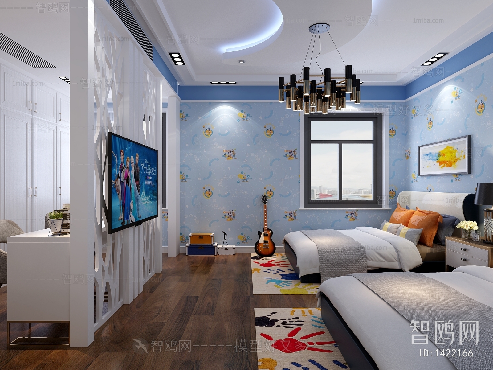 Modern Boy's Room And Son's Room