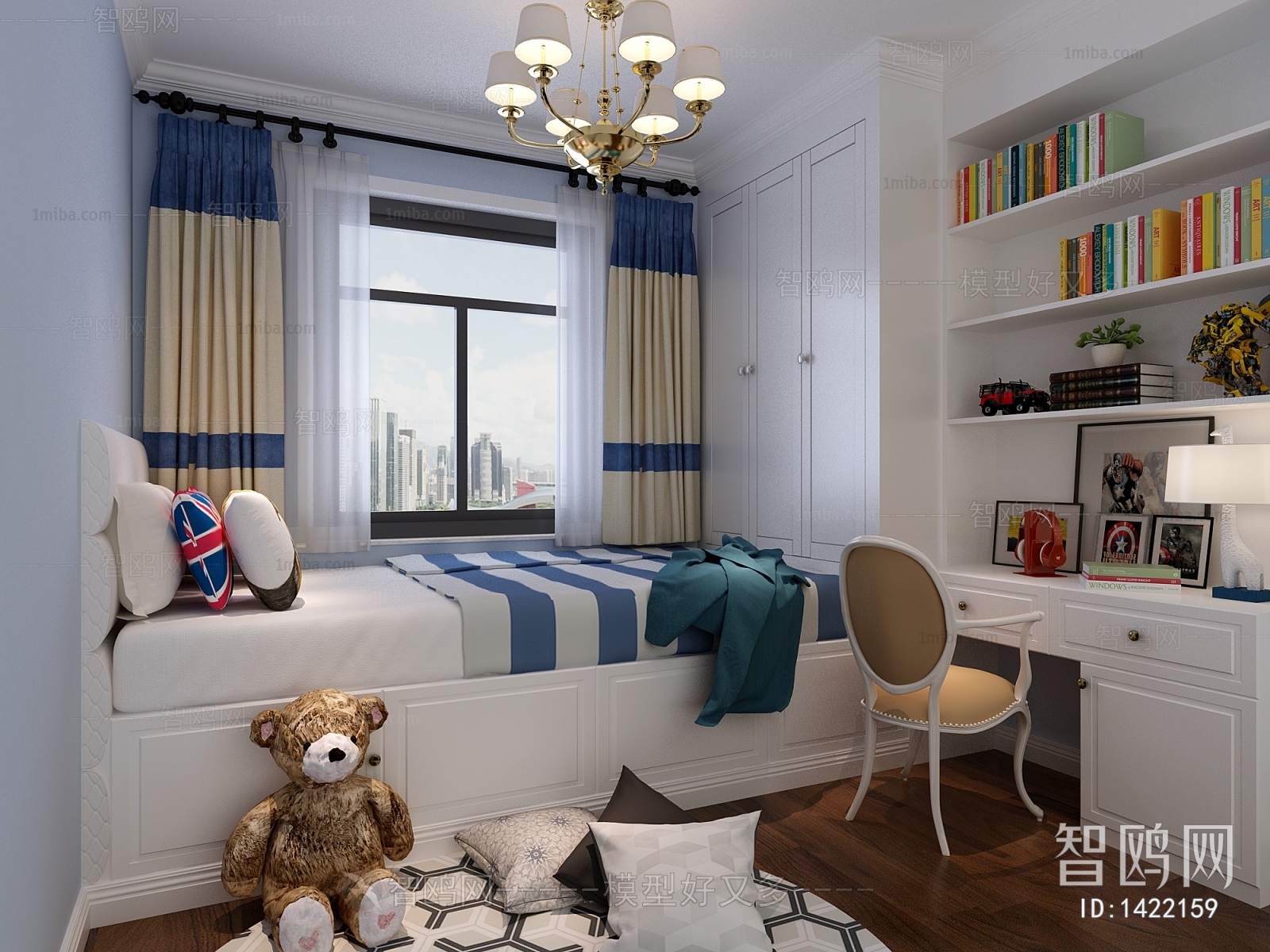 Modern Boy's Room And Son's Room