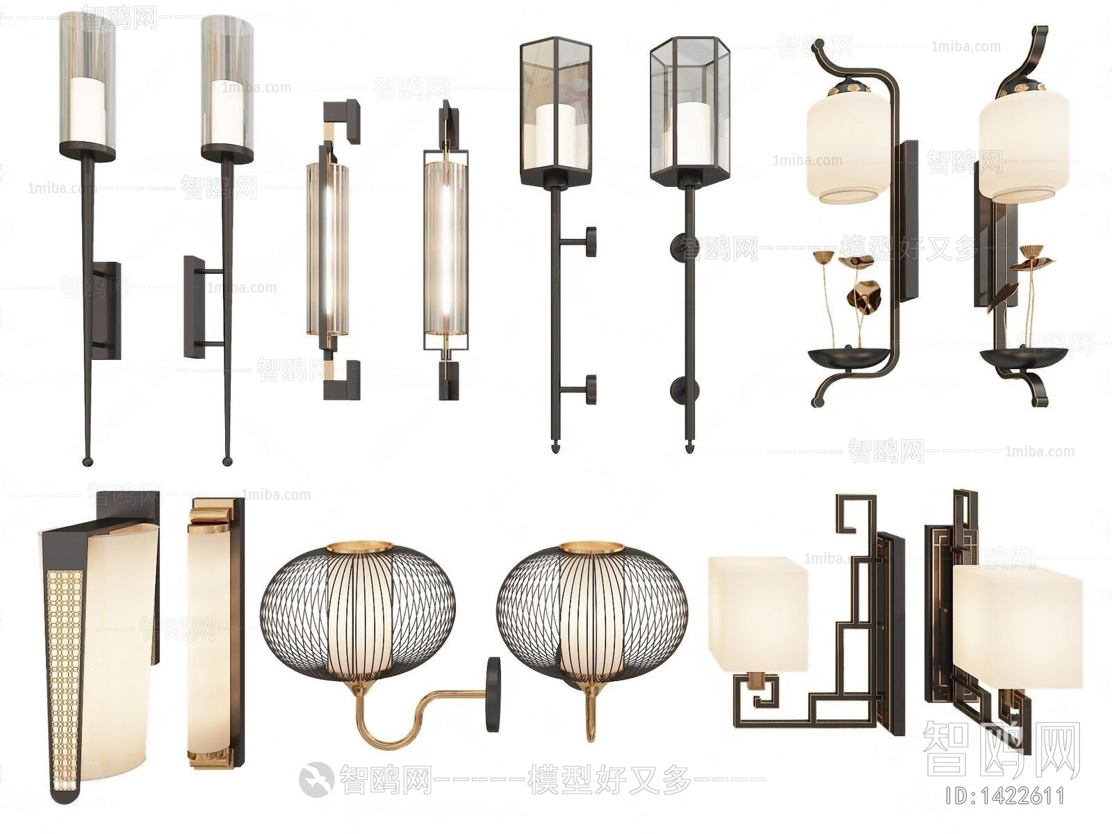 New Chinese Style Wall Lamp