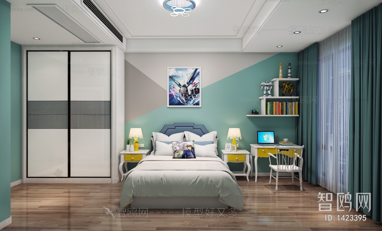 Modern Boy's Room And Son's Room