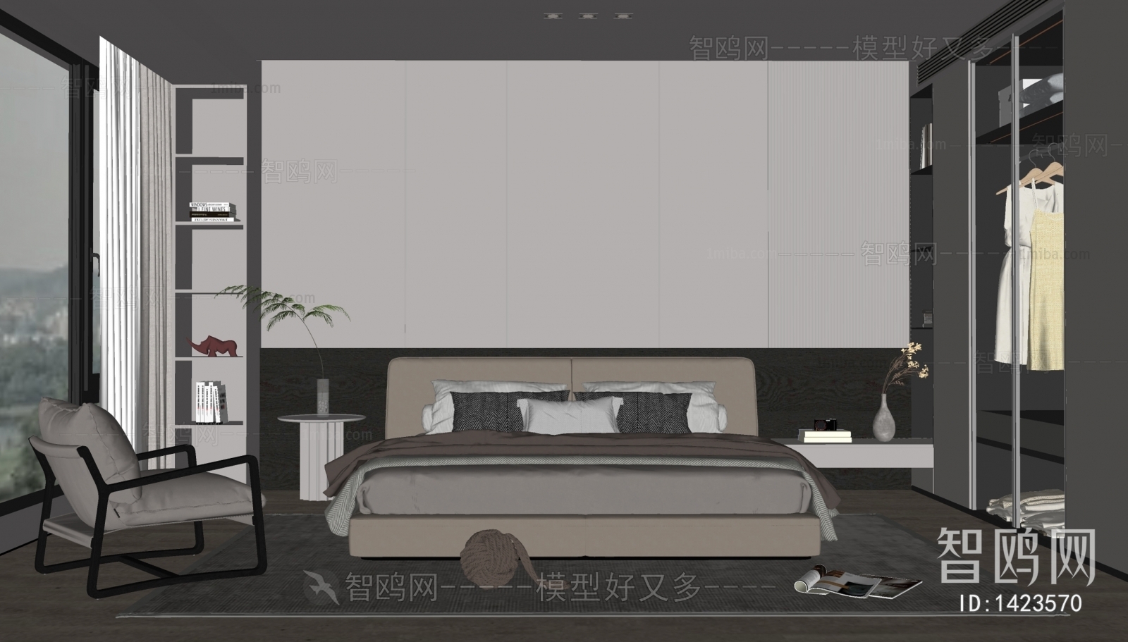 Modern Wabi-sabi Style Bedroom