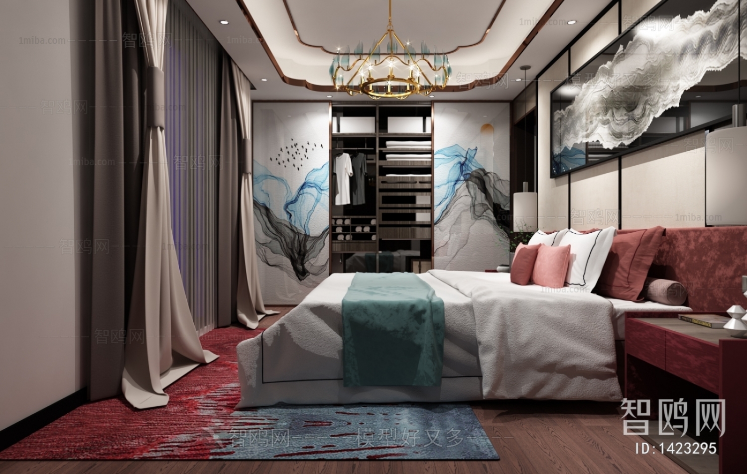 New Chinese Style Bedroom