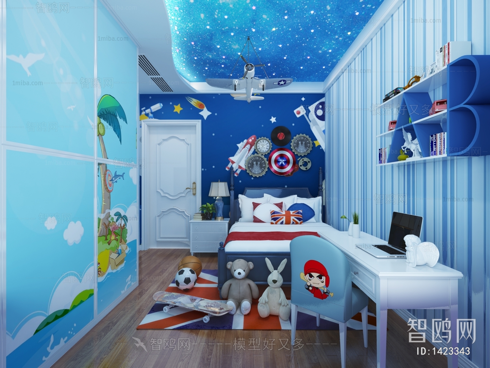 Modern Boy's Room And Son's Room