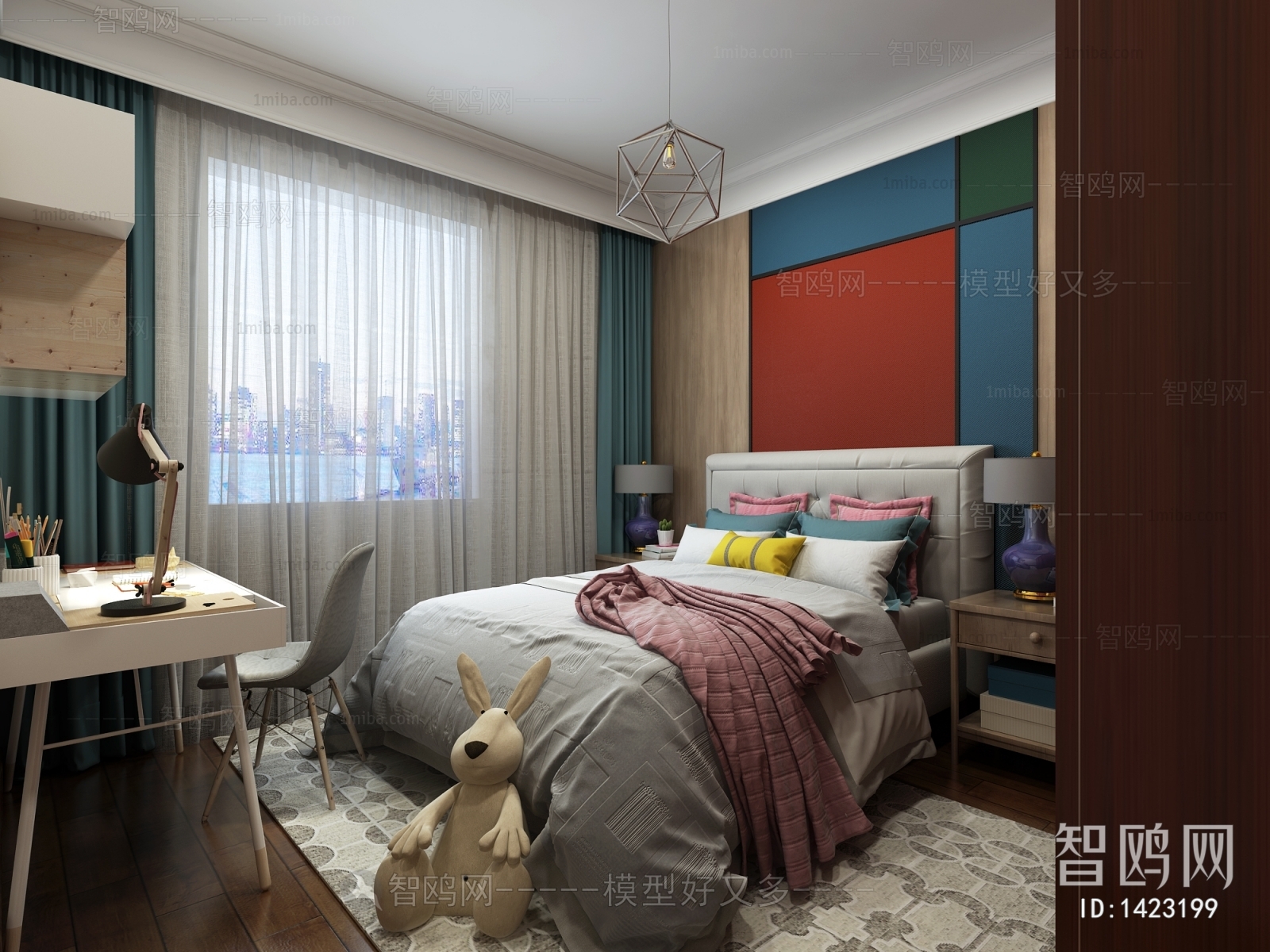 New Chinese Style Bedroom