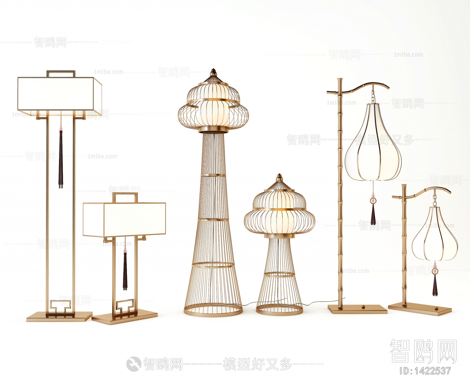 New Chinese Style Floor Lamp