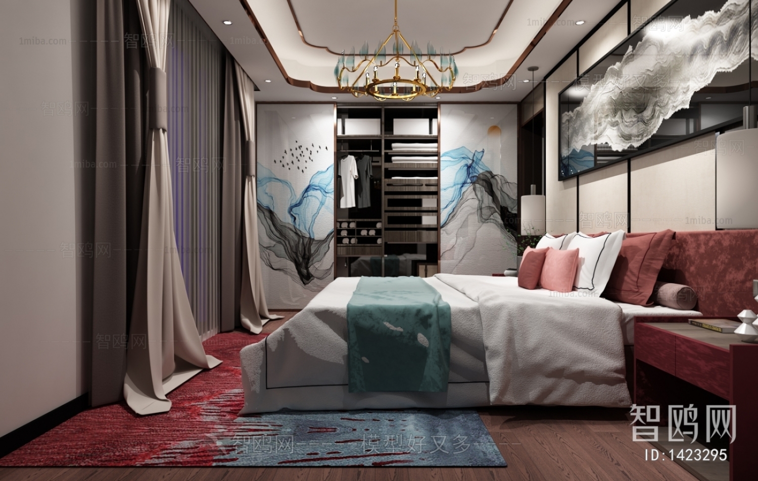 New Chinese Style Bedroom