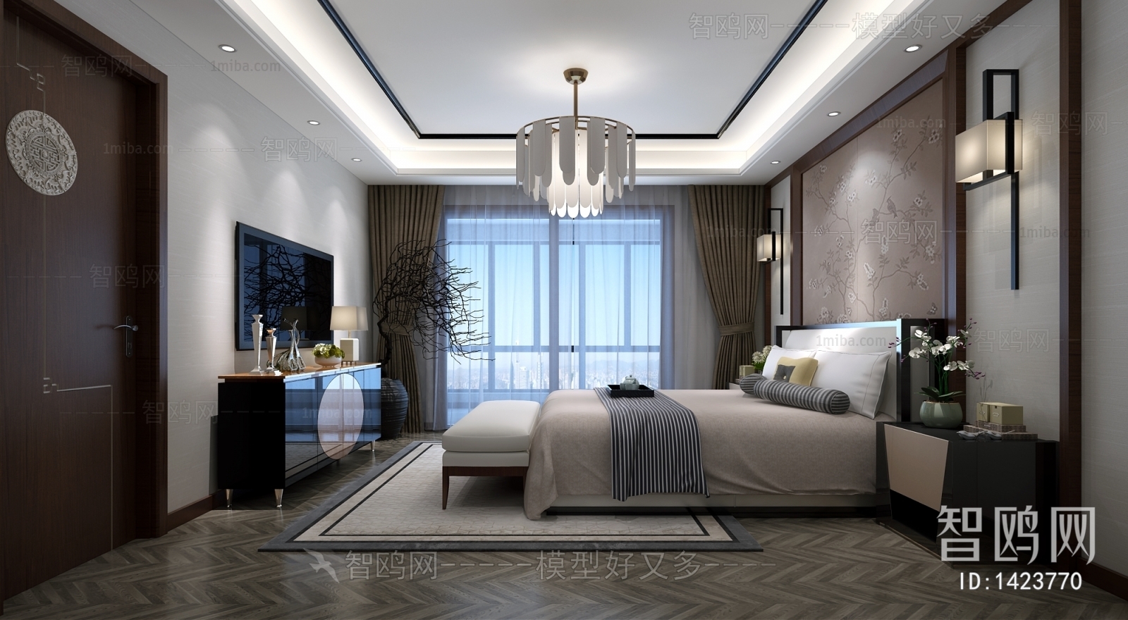 New Chinese Style Bedroom