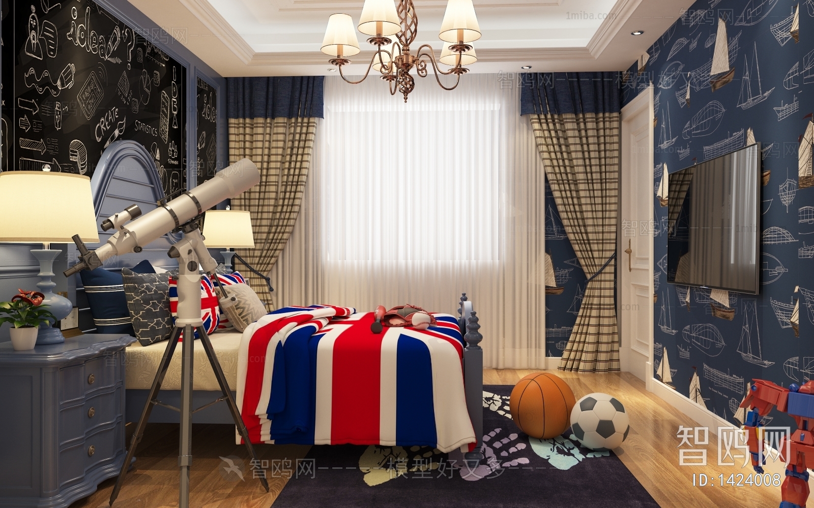 American Style Boy's Room And Son's Room