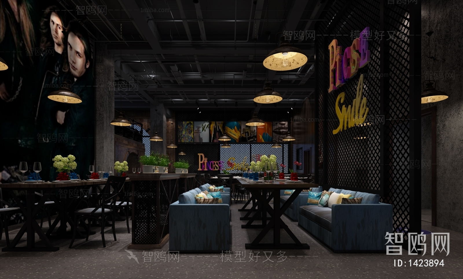 Industrial Style Catering Space