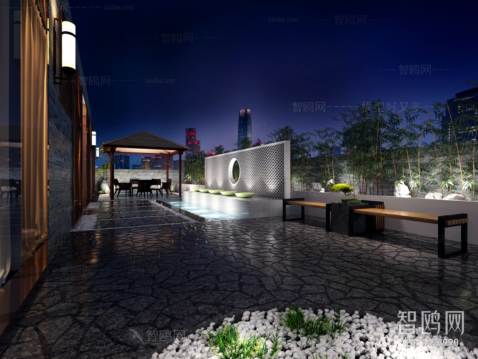 New Chinese Style Courtyard/landscape