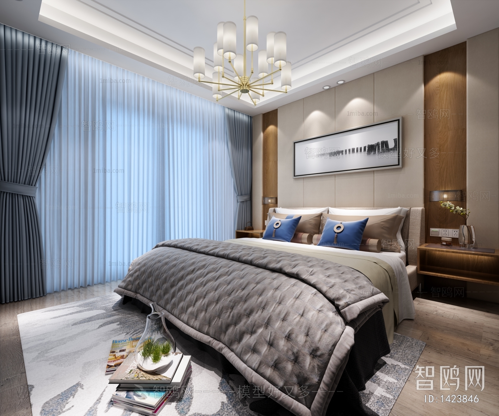 New Chinese Style Bedroom