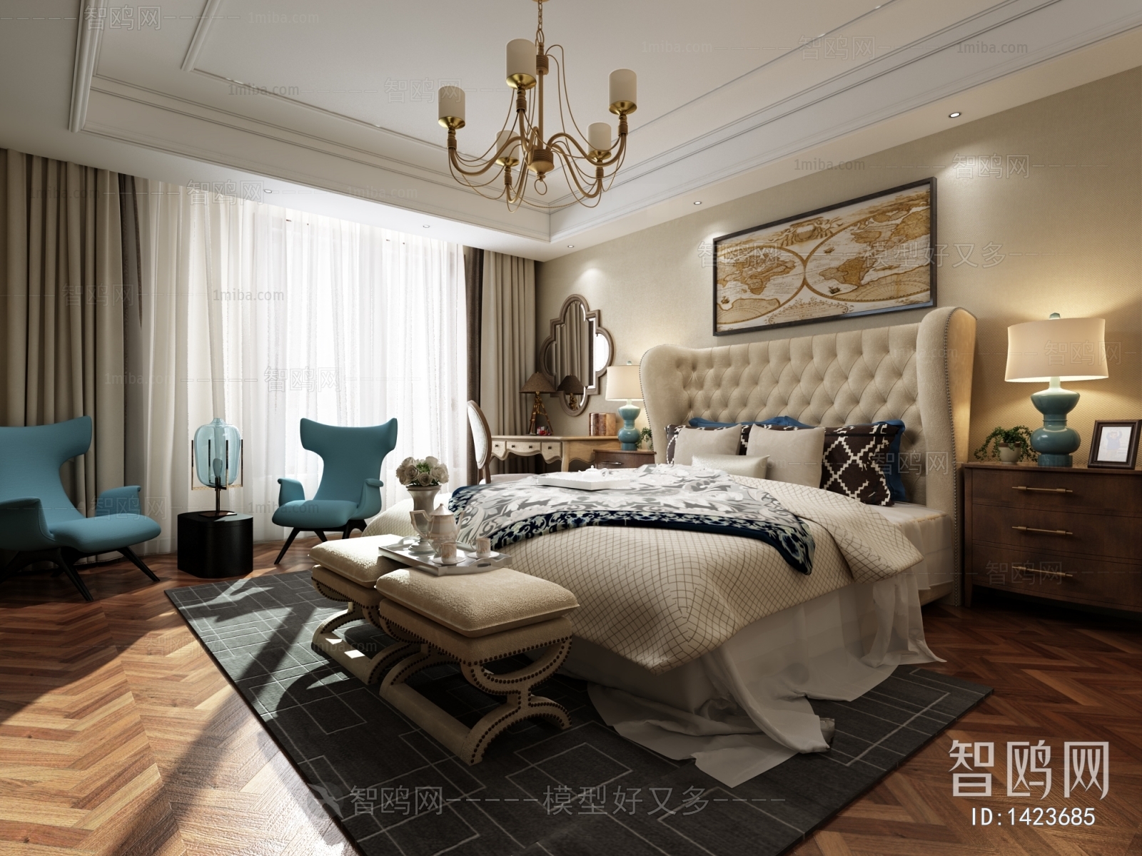 European Style Bedroom