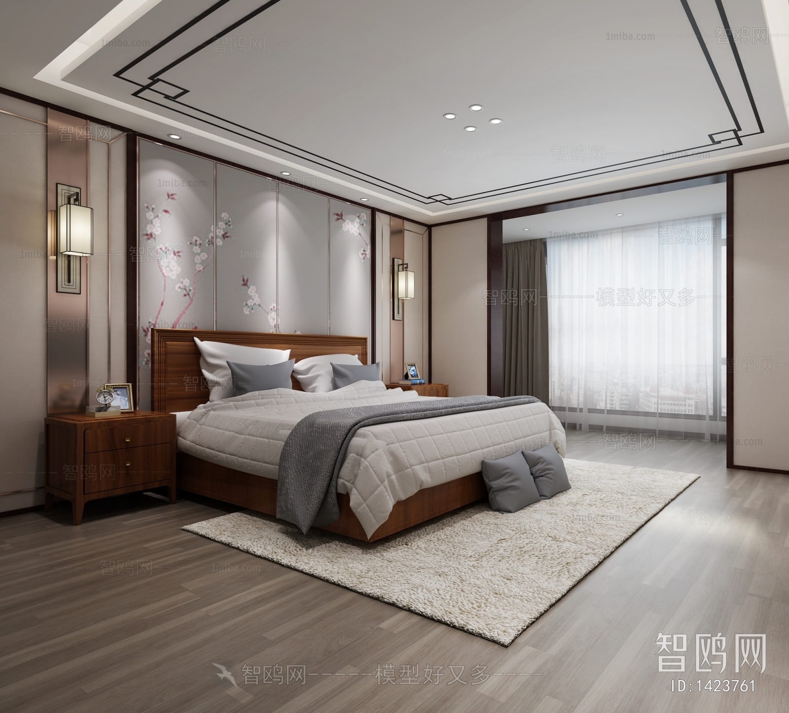 New Chinese Style Bedroom