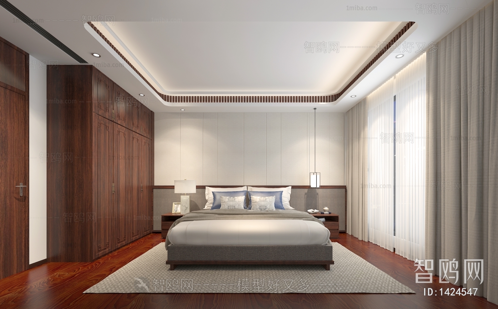 New Chinese Style Bedroom