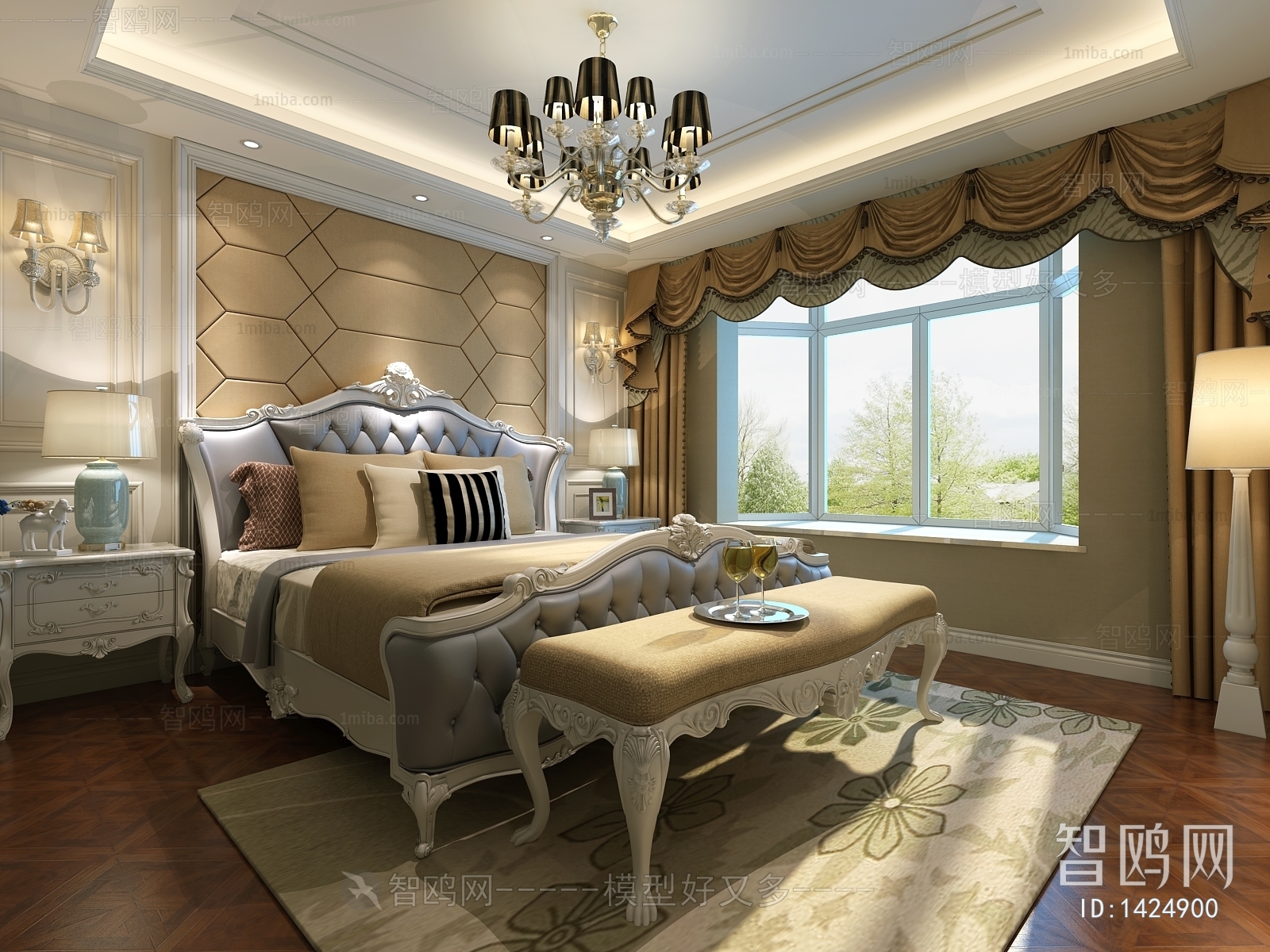 European Style New Classical Style Bedroom