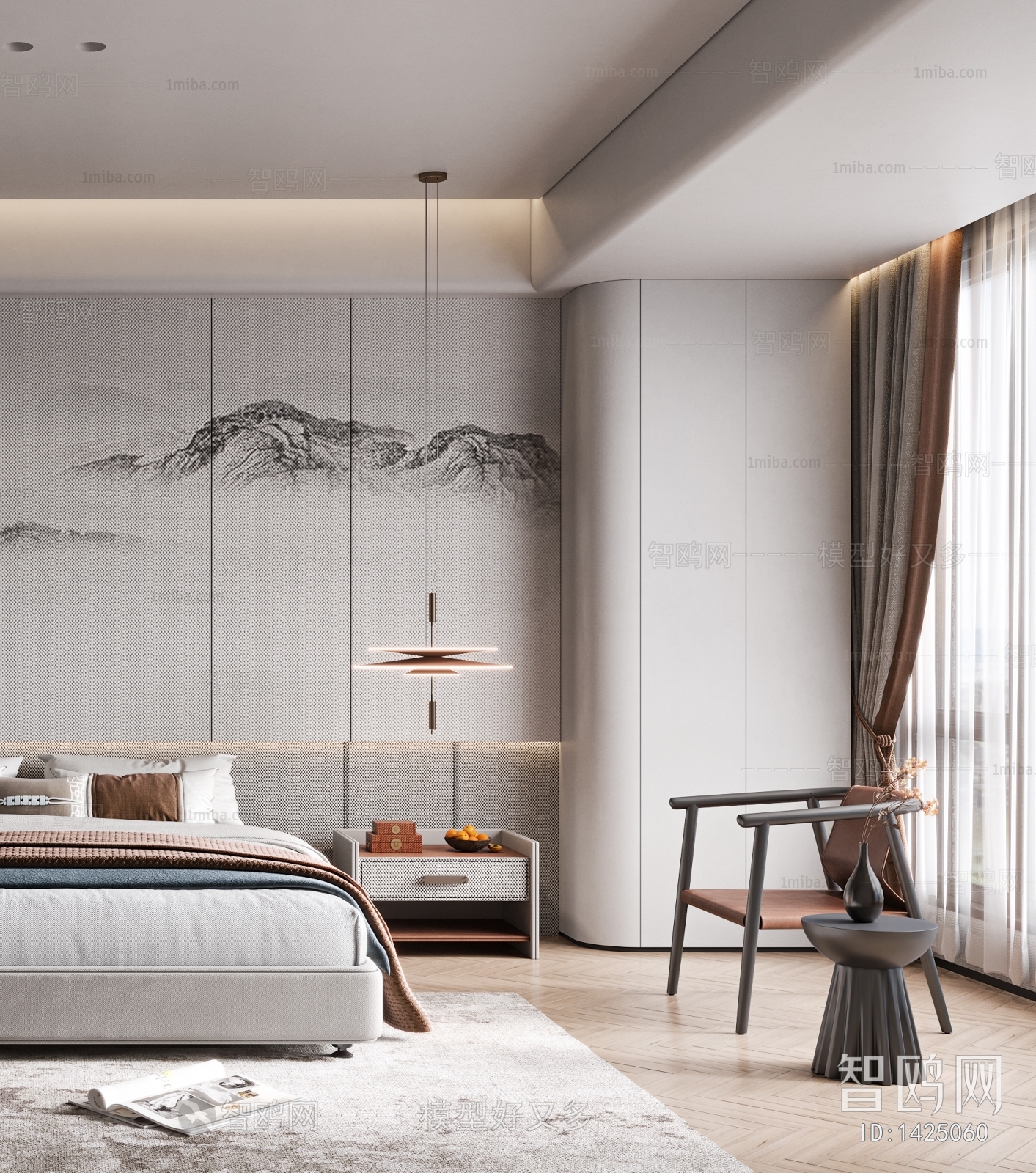 New Chinese Style Bedroom