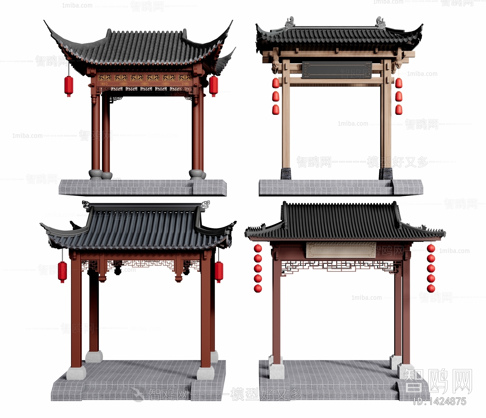 Chinese Style Ancient Architectural Buildings