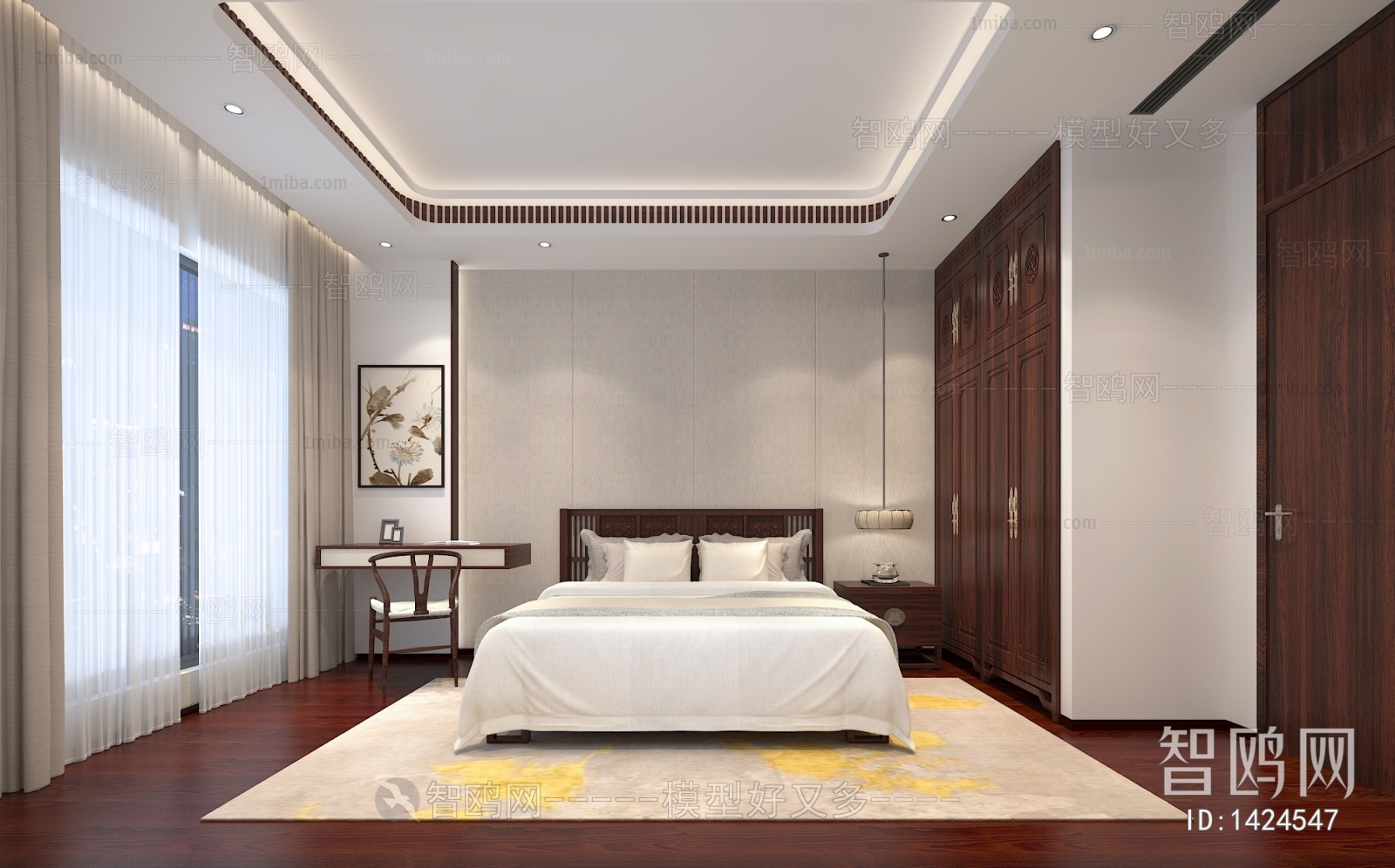 New Chinese Style Bedroom