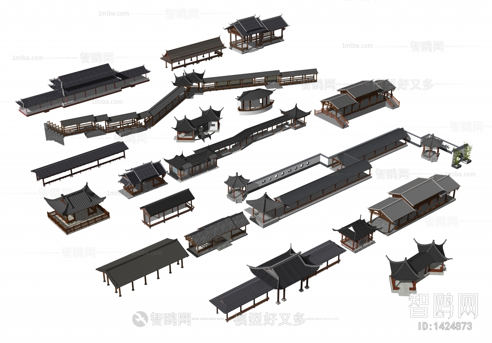 Chinese Style Ancient Architectural Buildings