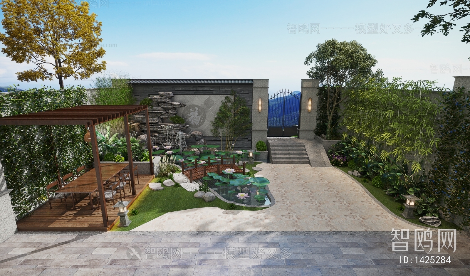 New Chinese Style Courtyard/landscape