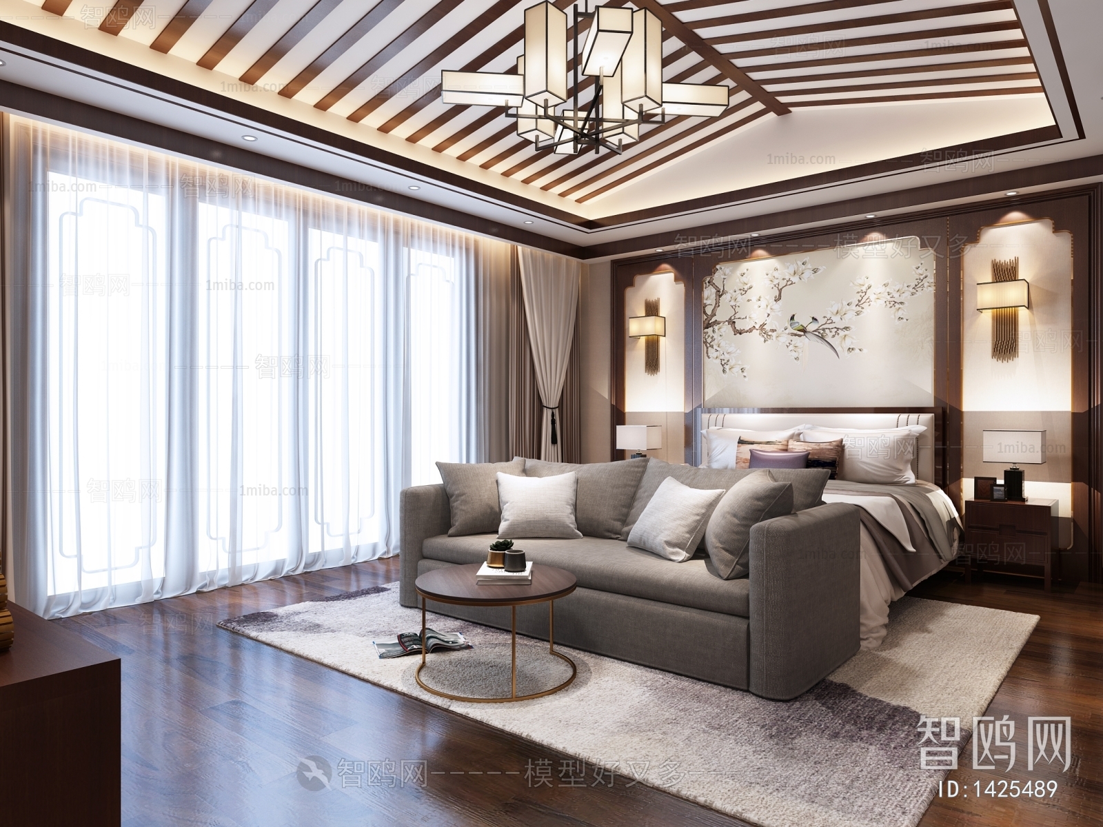 New Chinese Style Bedroom