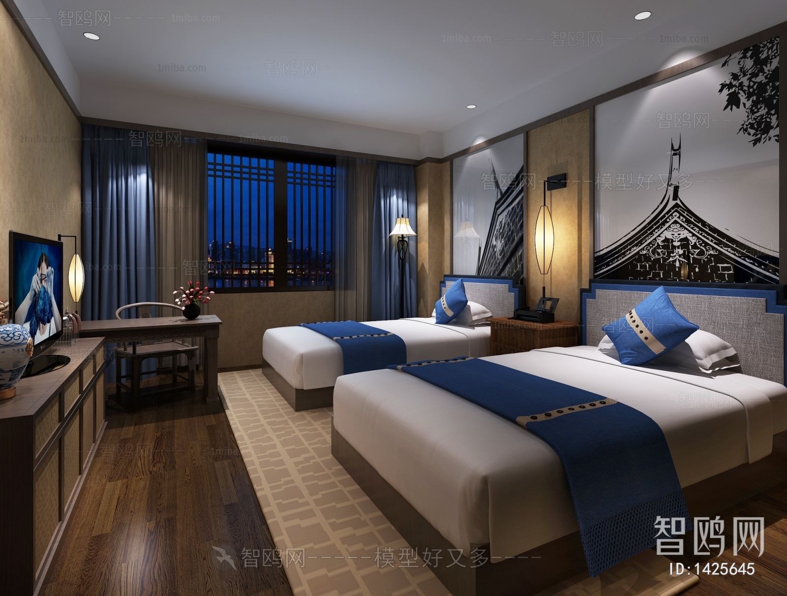 New Chinese Style Guest Room