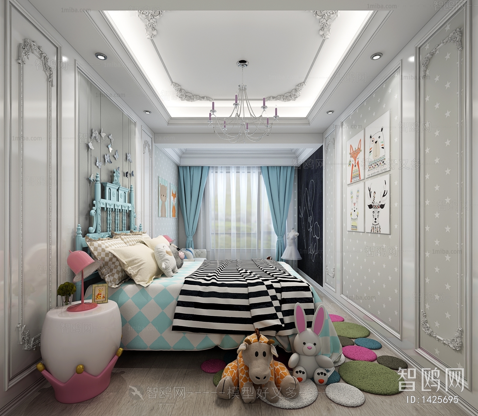 Simple European Style Children's Room