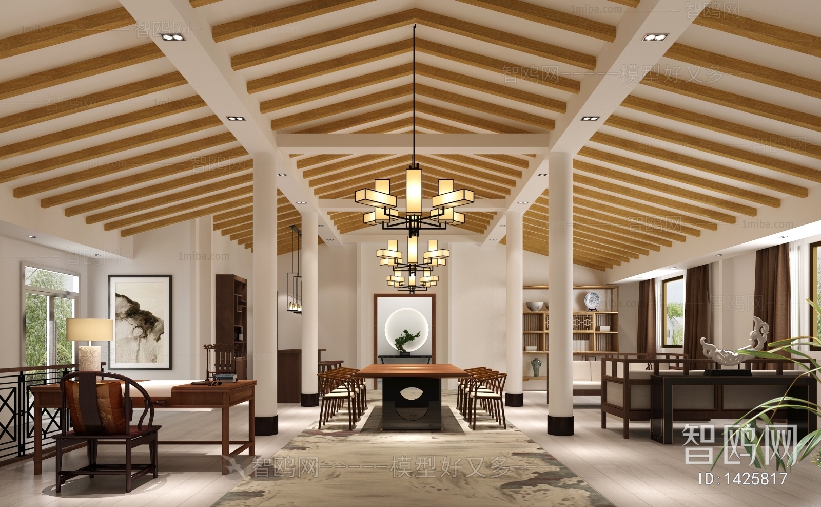 New Chinese Style Lobby Hall