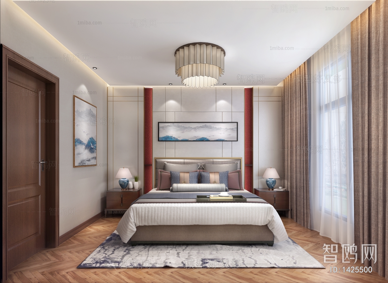 New Chinese Style Bedroom