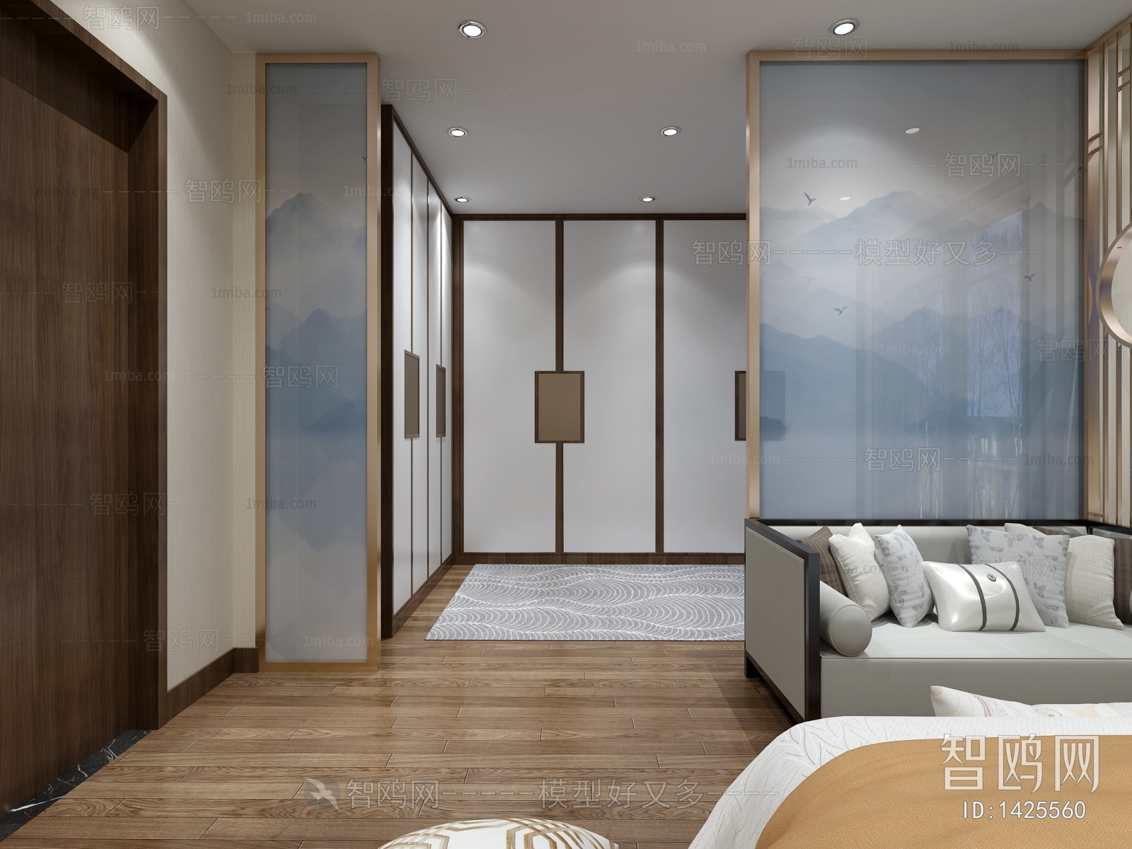 New Chinese Style Bedroom