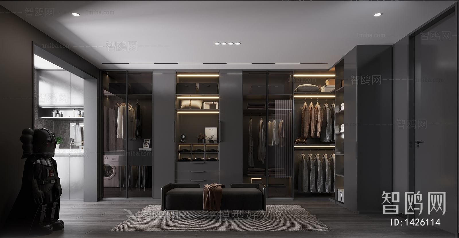 Modern Clothes Storage Area