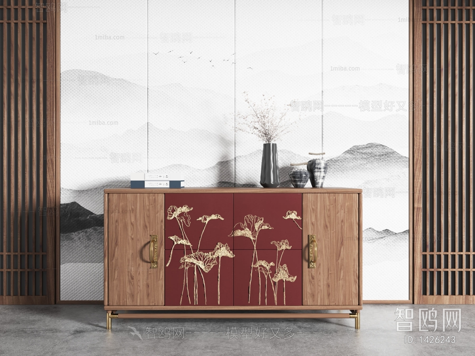 New Chinese Style Side Cabinet/Entrance Cabinet