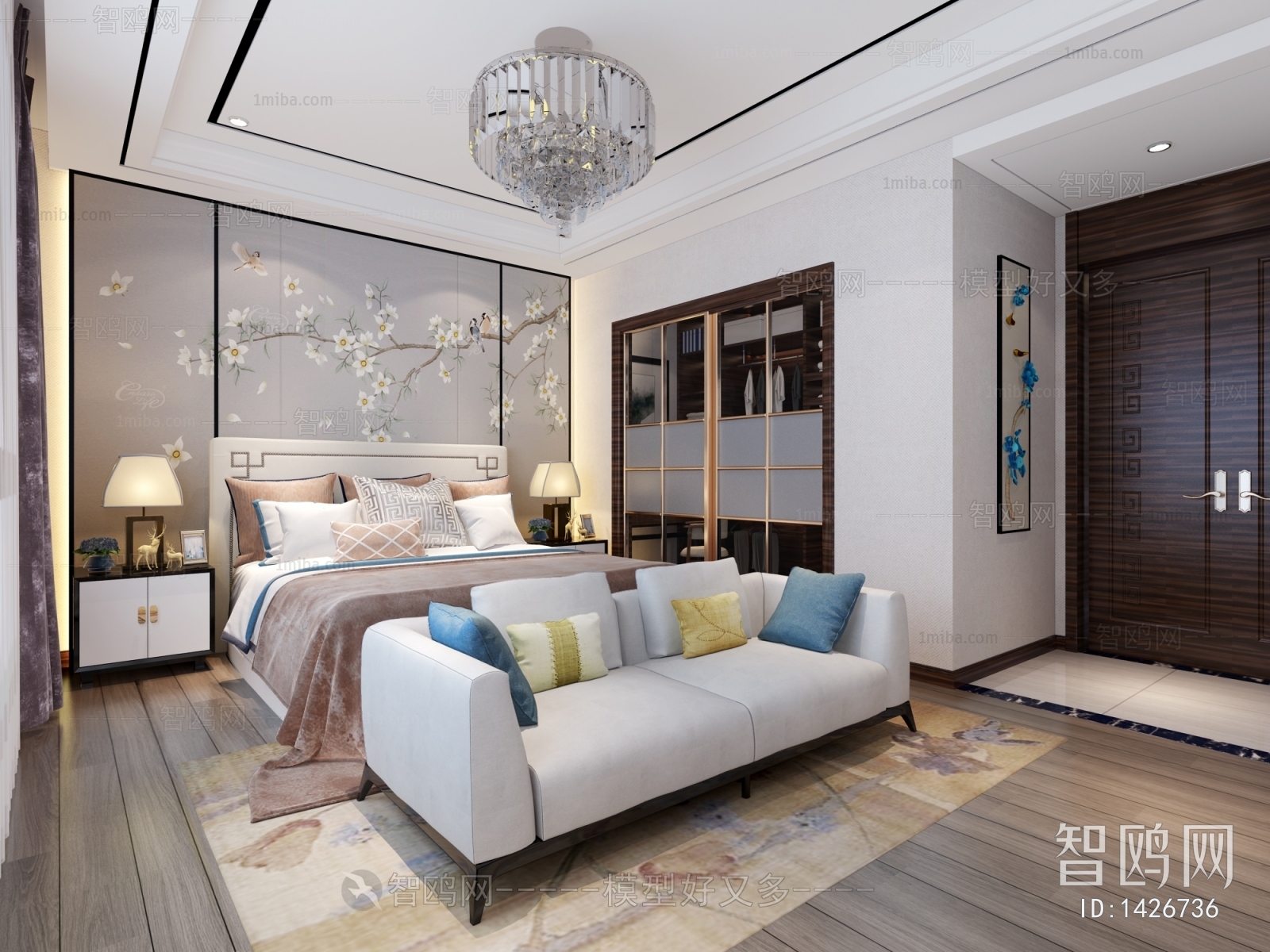 New Chinese Style Bedroom