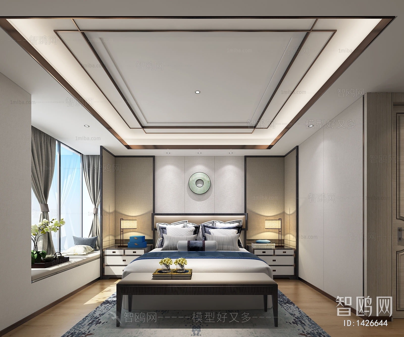 New Chinese Style Bedroom