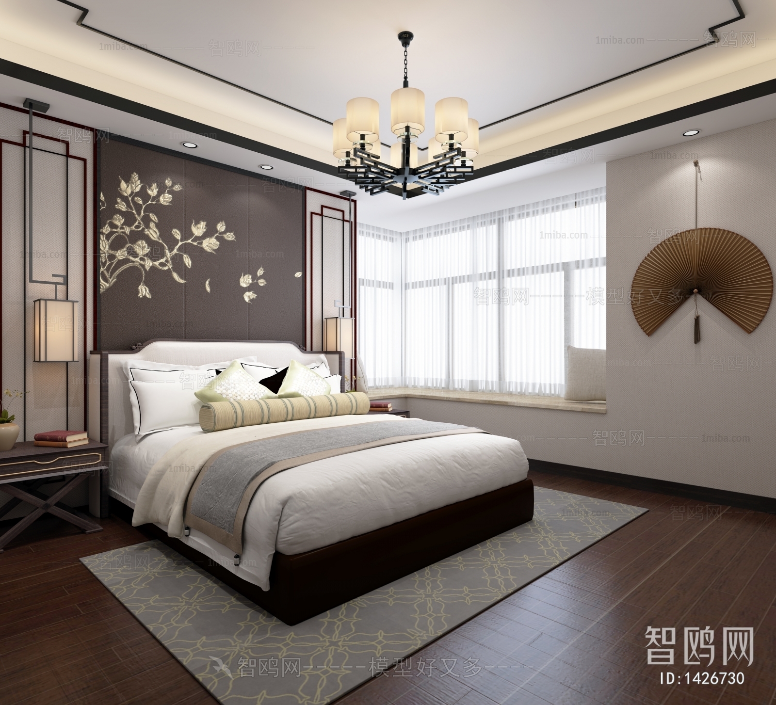 New Chinese Style Bedroom