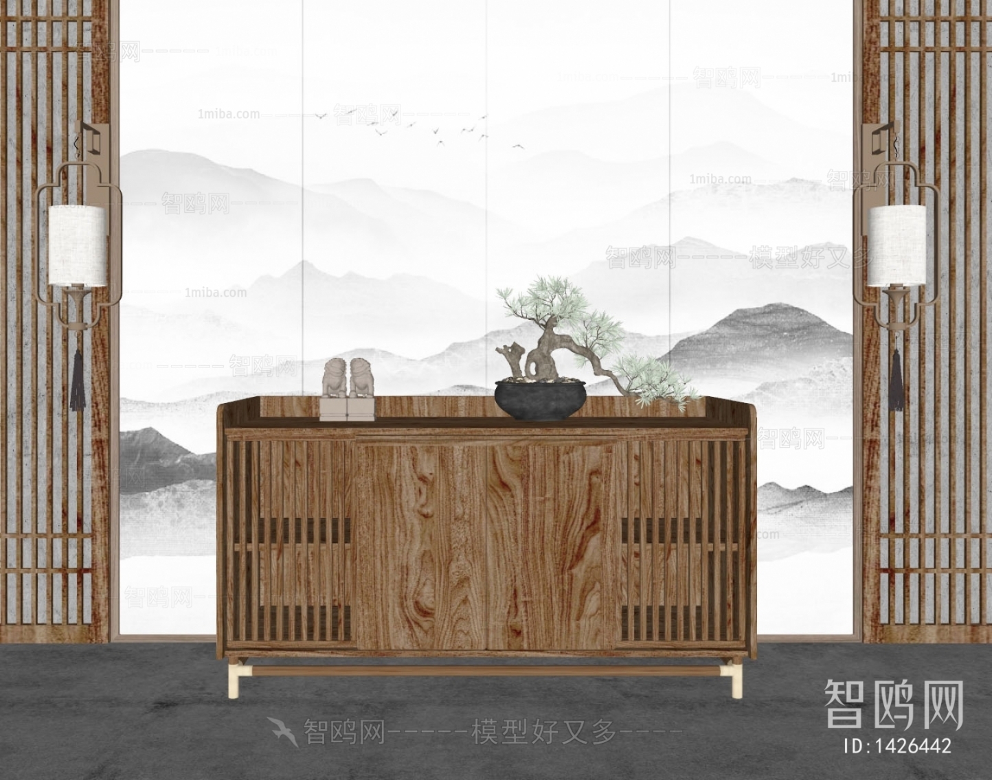 New Chinese Style Side Cabinet/Entrance Cabinet