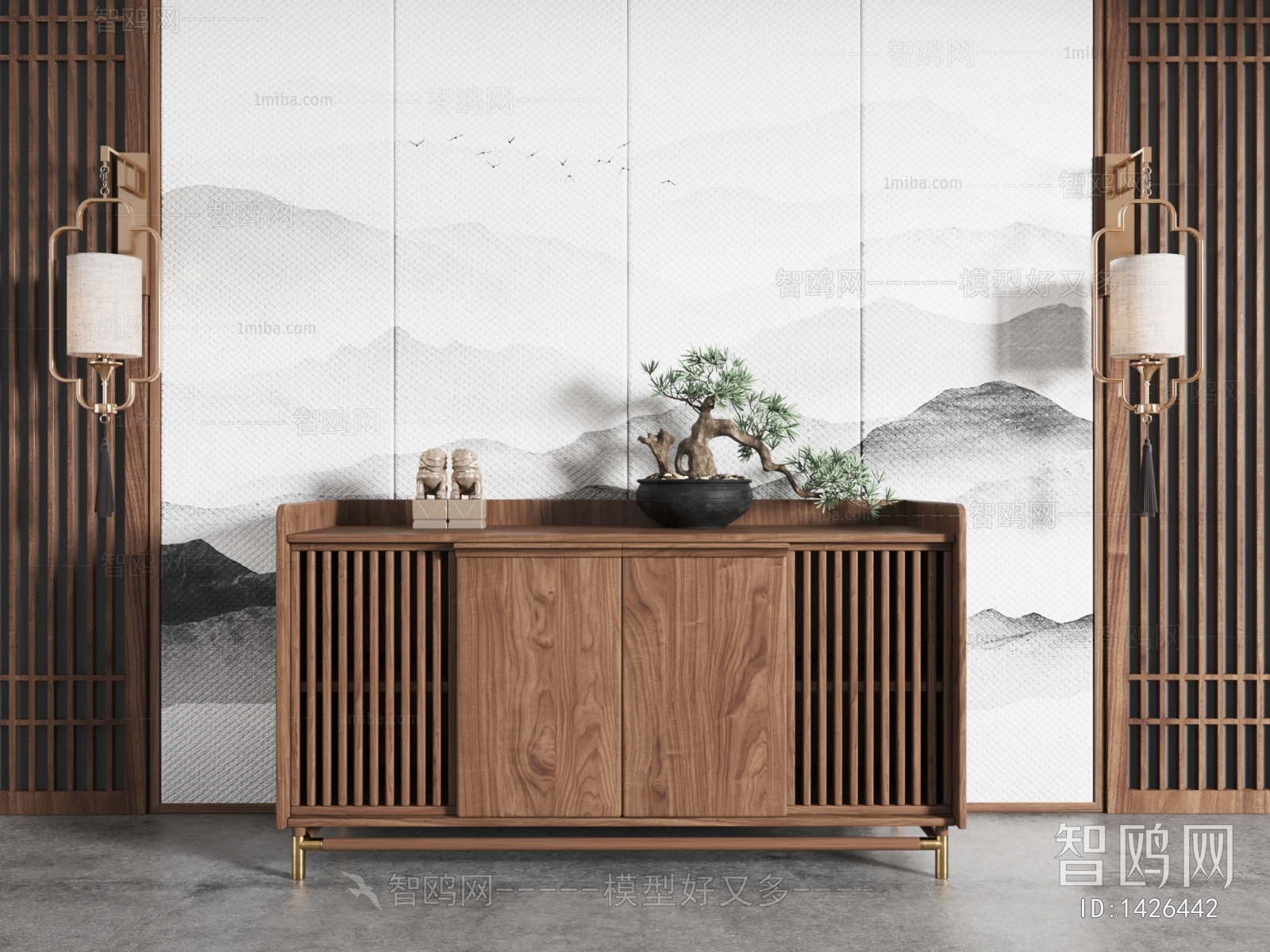 New Chinese Style Side Cabinet/Entrance Cabinet