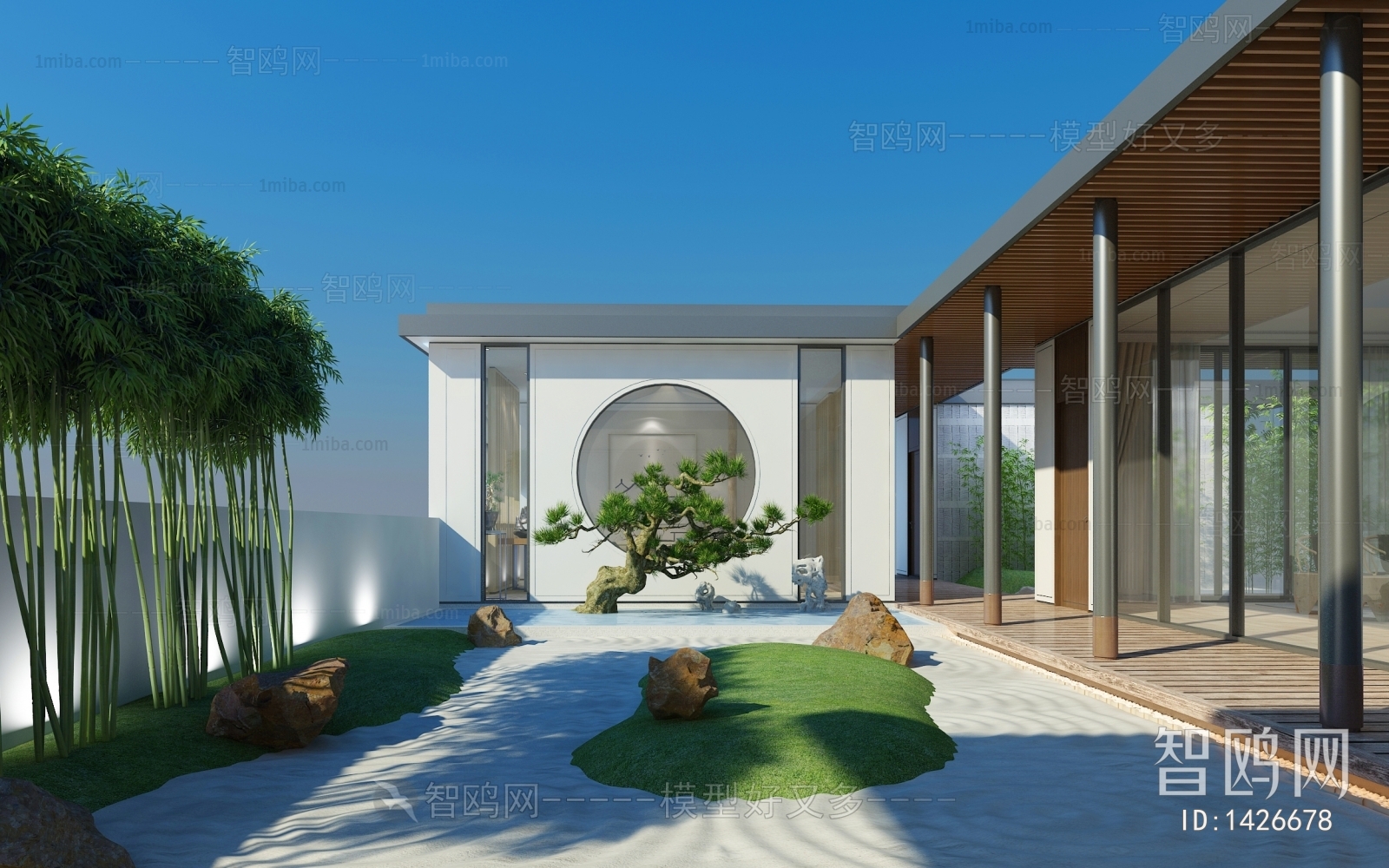 New Chinese Style Courtyard/landscape