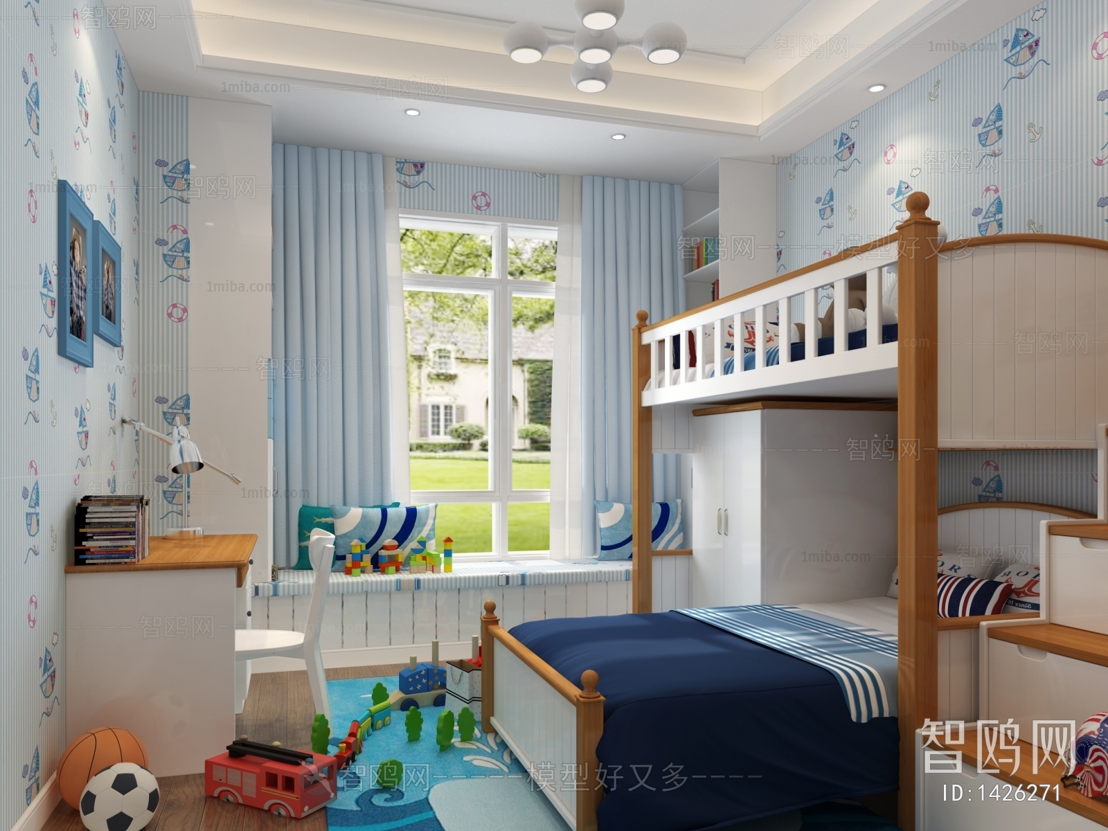 Modern Boy's Room And Son's Room