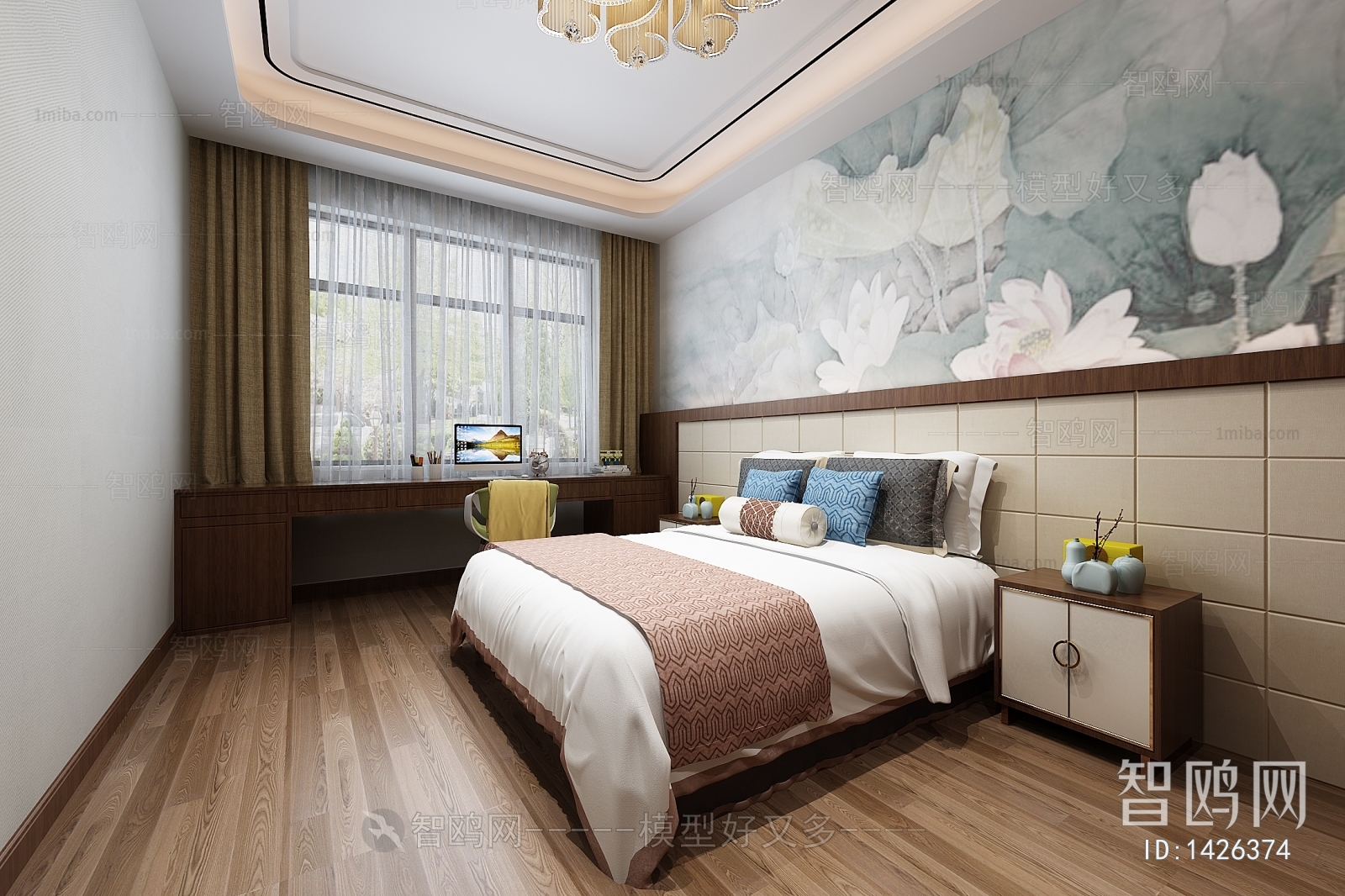 New Chinese Style Bedroom