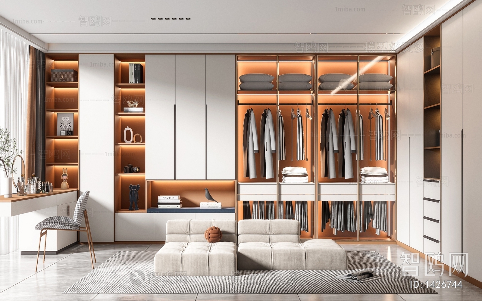 Modern Clothes Storage Area