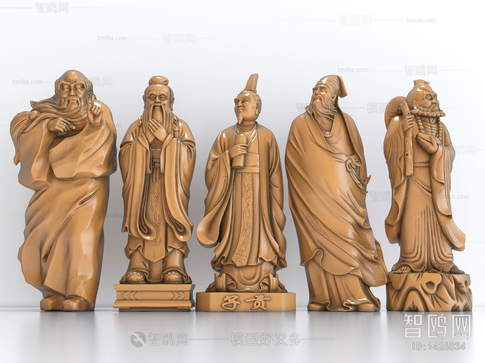 中式佛像雕塑小品