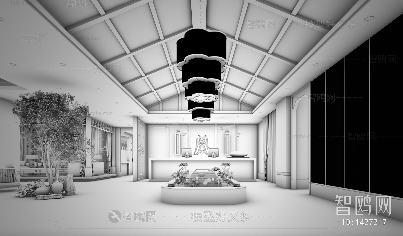 New Chinese Style Lobby Hall